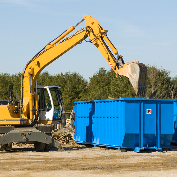 what size residential dumpster rentals are available in Stonewall